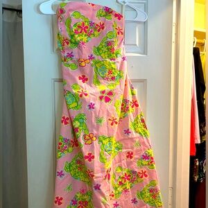 Muscle Beach Lilly Pulitzer Sabrina dress strapless size 8 white label